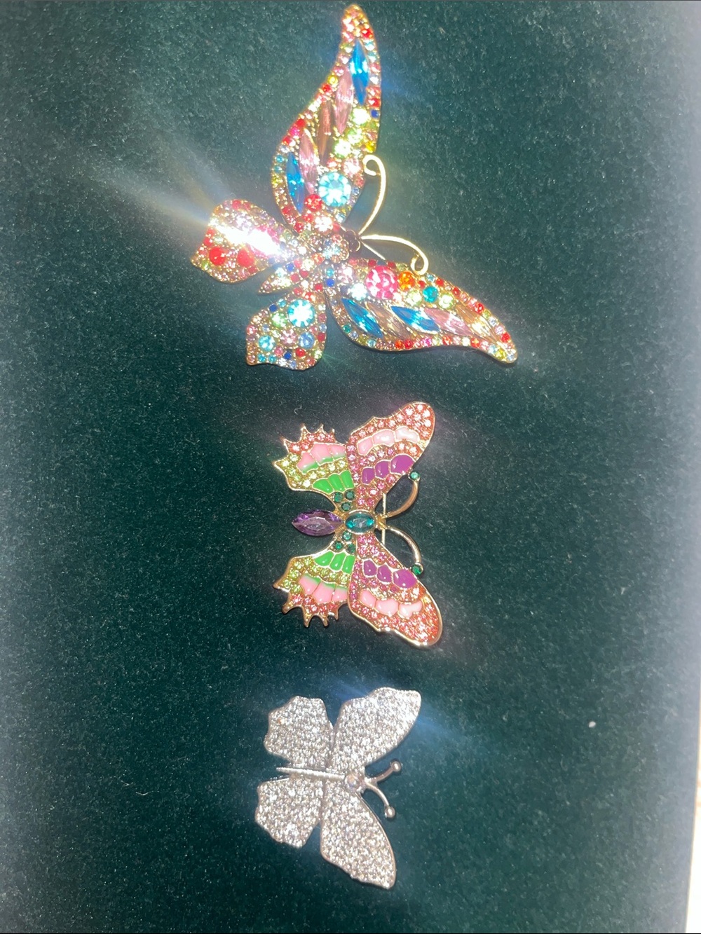 Multicolor Butterfly Brooch Set - Women Jewelry